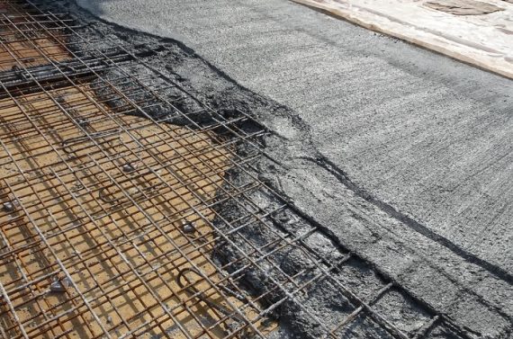 laje maciça de concreto